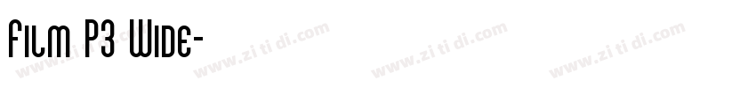 Film P3 Wide字体转换